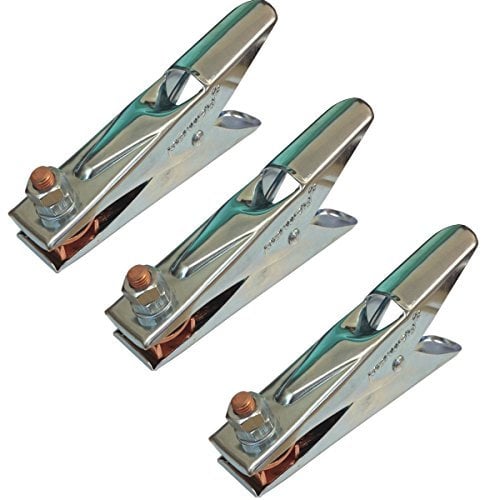 (PACK OF 3) Parweld 400A Earth Clamp - Heavy Duty 400AMP Crocodile welding Earth Clamp