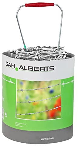 Alberts 530259 - Filo spinato zincato a caldo, 50 m