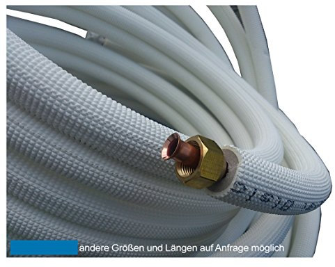 3m Kupferleitung 1/4 + 3/8 Zoll doppel Kältemittelleitung gebördelt