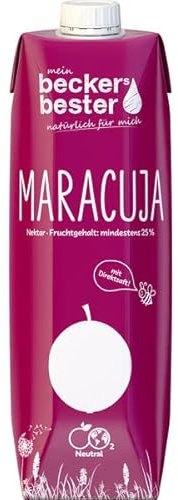 Beckers bester Maracuja-Nektar Tetrapak EW, 6er Pack (6 x 1 l)