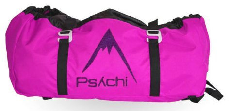 Sac à cordes d'escalade Psychi, avec bâche, boucles et sangles de transport, rose
