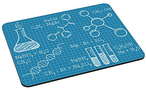 PEDEA Gaming und Office Mauspad - 220 x 180 mm - mit vernähten Rändern und rutschfester Unterseite, chemical elements