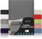 Dreamzie - Spannbettlaken 100x200cm - Baumwolle Oeko Tex Zertifiziert - Anthrazitgrau - 100% Jersey Spannbetttuch 100x200