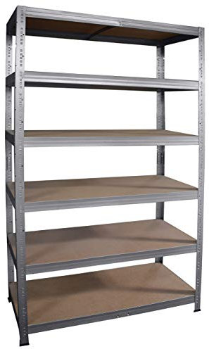 Shelf Creations Expert Schwerlastregal 200x100x60cm verzinkt 6 Böden - Regal Kellerregal Metallregal smartes Steckregal Lagerregal Werkstattregal Archivregal Industrieregal Haushaltsregal Ordnerregal