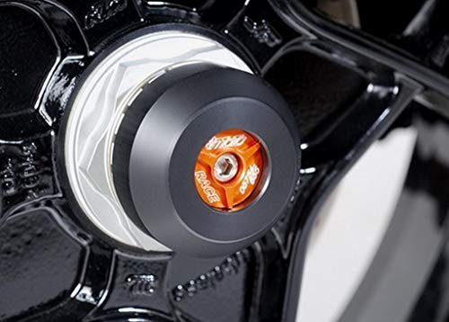 GSG-Moto Sturzpads Hinterrad passend für die KTM Super Duke 1290 / GT Inlay Orange Paar NEU