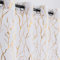 Kotile Gold White Sheer Curtains - Metallic Gold Foil Printed Tree Branch Curtains Grommet Top Window Light Filter Curtains 84 Inch Length, 52 x 84 Inches, 2 Panels, White Gold