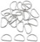 YapitHome 30 Stück D-Ringe aus Metall, D-Ringe für Tasche, Schnalle, Gurte, Gürtel, Rucksack, Bastelzubehör, silberfarben, 26 mm