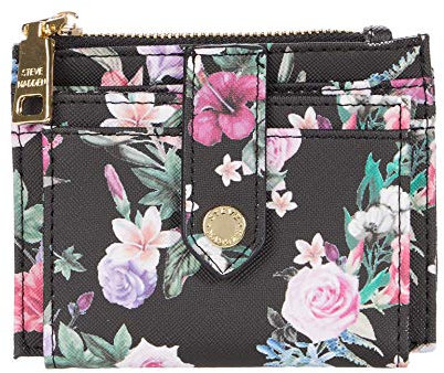 Steve Madden Hayden Geldbörse, Schwarz Floral Multi, Einheitsgröße