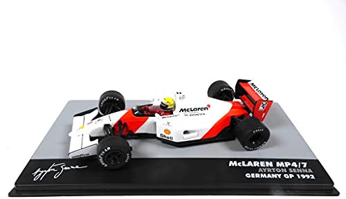 OPO 10 - Formel 1 Auto 1/43 kompatibel mit McLaren MP4 / 7#1 Ayrton Senna Deutschland GP F1 1992 (723)