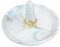 Marmor-Ringschalenhalter, dekoratives Porzellan, Schmucktablett für Ringe, Ohrringe, Halsketten, 10,2 cm, Verlobung, Hochzeit, Geburtstag, Muttertag, Weihnachten