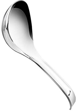 KICHOUSE Stainless Steel Rice Paddle Non-Stick Porridge Scoop for Home Use Comfortable Handle Easy to Clean Space-Saving Kitchen, Dishwasher Safe Rice Scoop for Restaurant, Banquet, Dinner