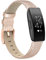 Tuocal Echtes Lederarmband, kompatibel mit Fitbit Inspire Armband/Fitbit Inspire HR Armband/Fitbit Inspire 2 Armband für Damen und Herren, Leder-Ersatzarmband, kompatibel mit Fitbit Inspire, Roségold