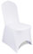 WedDecor Spandex Chair Cover Stretchy Fabric Removable Elasticated Dining Chair Protector Slipcovers For Wedding Birthday Banquet Hotel Party Supplies Decoration, White, 25Pcs
