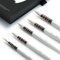 ARTIFY Professional Watercolor Goat Hair Paint Brushes, Master Series, Mop Round Fine Tip Detail Paintbrush Set for Watercolor, Gouache, Acrylic and Oil (5 Brushes)