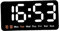 Baoblaze Desktop Digitaluhr, LED Uhr Klein mit Datum Kalender Temperatur, Elektronische Uhr an der Wand, Digitaler Wecker mit Große Zahlen Display für Nachttisch, Zuhause, Flur, Aoto, Weiß
