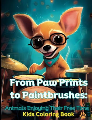 From Paw Prints to Paintbrushes: Animals Enjoying Their Free Time-Kids Coloring Book Ages 6-10