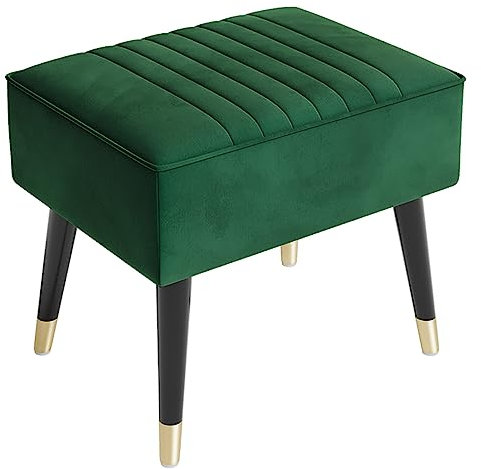 Vesgantti Sitzhocker, Ottomanischer Fußhoker aus Samt, Hocker für Relaxsessel Lehnstühle Vintage Retro Sessel Polstersessel, Ottomane für Wohnzimmer