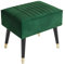 Vesgantti Sitzhocker, Ottomanischer Fußhoker aus Samt, Hocker für Relaxsessel Lehnstühle Vintage Retro Sessel Polstersessel, Ottomane für Wohnzimmer