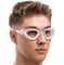 AqtivAqua Photokromatische Schwimmbrille Herren Damen Schwimmbrillen Erwachsene Kinder DX-H (Transparent Weiß, Fotochromatische)