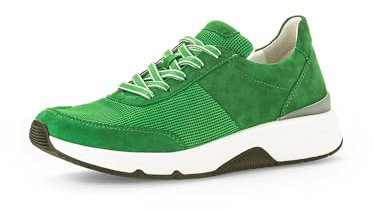Gabor Damen Low-Top Sneaker, Frauen Halbschuhe,Wechselfußbett,Strassenschuhe,Sportschuhe,Freizeitschuhe,Turnschuhe,Verde,37.5 EU / 4.5 UK