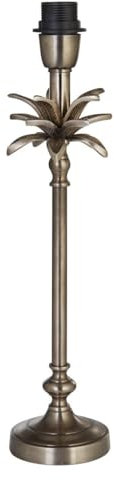 Searchlight Palm Tischlampe nur mit Sockel, antikes Nickel