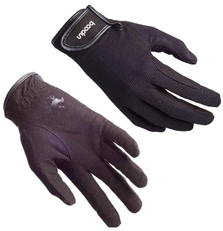 Yardwe Professionelle Reißfeste Mikrofaser Reithandschuhe Unisex Mit Touchscreen Funktion Atmungsaktiv Verstellbar Am Handgelenk Ergonomisch Für Besten Grip Schwarz Als Reiterhandschuh Zu