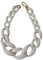DSOUWEH Boho Chunky Acryl Gliederkette für Damen, modischer Statement Schmuck. Frauen Boho Chunky Acryl Gliederkette, Weiß