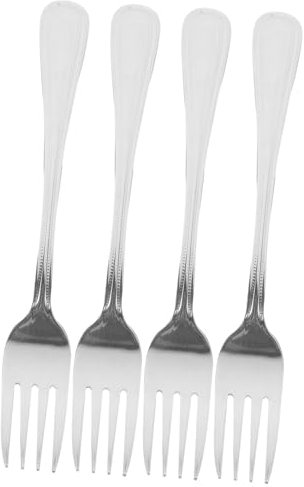 JECOMPRIS 4 Piezas kitchen gadgets panelas cozinha tenedores de comida de acero inoxidable tenedor para pizza tenedores de cena tenedores de postre de metal cámping tenedor de postre Italia