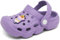 INMINPIN Unisex Bambini Zoccoli Ragazzi Ragazze Bambino Sandali da Giardino Estivi Ciabatte Scarpe Mare Spiaggia Piscina,Viola,22 EU= Fabbricante 23