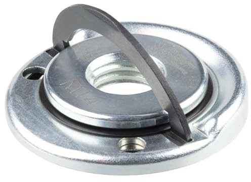 wolfcraft Schnellspannmutter für Winkelschleifer - 2463000 - Ø 45 mm M14 - Für schnellen, werkzeuglosen Wechsel von Trenn-, Schrupp- und Schleifscheiben