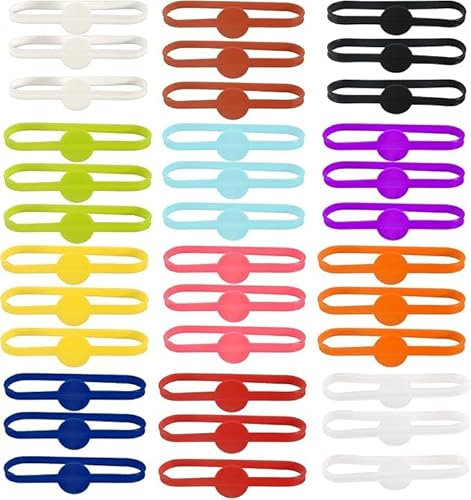Bkemkri 36 Pcs Marqueurs Pour Verres Marqueurs Pour Gobelets à Boissons Marqueurs En Silicone Pour Verres à Vin Bouteilles De Vin Gobelets à Boissons (12 Couleurs)