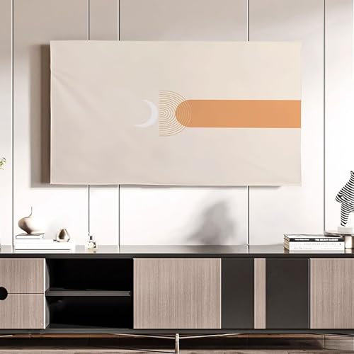 19-70 Pulgadas Cubierta Universal De TV, Patrón De Pintura Cubierta De Televisión Arte De Tela Protector De Pantalla De TV A Prueba De Polvo Montado En La Pared, Dormit(Color:color5,Size:40in)