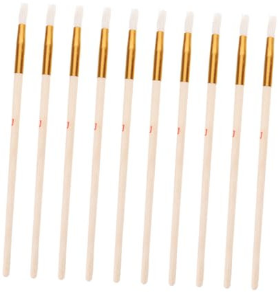 Kisangel 10st Hydrokultur-anzuchtstift Pfirsichbaum Bestäuber Obst Gemüse Bestäuber Birnenbaum Bestäuber Pflanzenbestäuber Handbestäubungswerkzeuge Staubwedel Beige Stiftspitze Aus Wolle