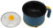 Mini Pot de Hot Hot 1.8L 600W Pot Eléctrica de Acero Inoxidable con 2 Velocidades Ajustables Liner Interno Antiesther (EU enchufe 220V)