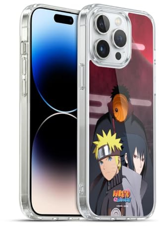 Head Case Designs Officially Licensed Naruto Shippuden Obito Naruto Sasuke Key Art Gel Case [Military Grade Protection] Compatible with Apple iPhone 14 Pro Max and Compatible with MagSafe