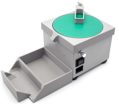 Toplionace Macchina per Rifinitura e Smussatura di Pvc da 6 Pollici da 110-240V, Levigatrice a Disco con Controllo Continuo della Velocità per Bordi di Occhiali, Lucidatura a Diamante