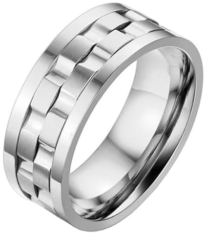Mendes Schmuck Herren Ring Edelstahl Zahnrad-18mm