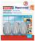 tesa Powerstrips Haken Small Oval - Selbstklebender Wandhaken für Glas, Kacheln, Holz, Kunststoff und andere Untergründe - Kunststoff, Matt-Chrom