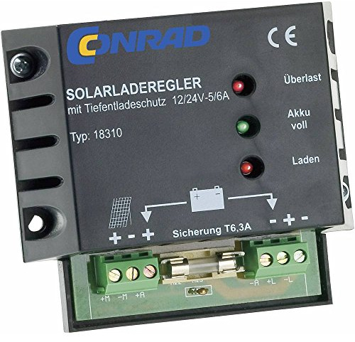 18310 Laderegler PWM 12 V, 24 V 6 A
