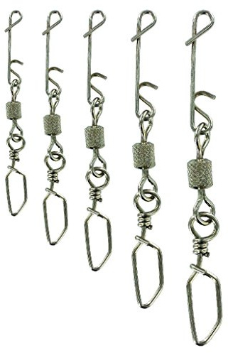 Jenzi NO Knot-Verbinder mit Duo-Lock Karabiner-Wirbel mittel 24 Kg