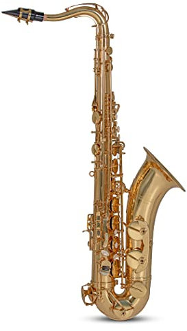 Roy Benson Bb-Tenor Saxophon TS-302 (premium Relaxed Neck Design mit RND S-Bogen, mit Hoch F#-Klappe & H/B-Wippe, USA Mundstück, PISONI Polster, leichtes Rechtecketui, versenkbare Rucksackfunktion)