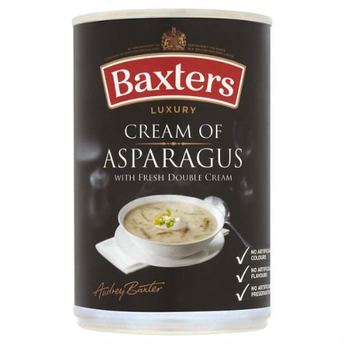 Baxters Luxury Cream of Asparagus with Fresh Double Cream Soup 400g Case of 12