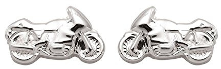 Motorrad Ohrstecker aus 925 Sterling Silber