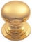 Fingertip Design Premium Quality Solid Victorian Cabinet/Cupboard Door Knob - Polished Brass (32mm (1.25))