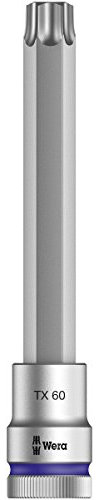 Wera 05003858001 8767 C HF TORX Embouts à douille TORX HF Zyklop à emmanchement 1/2 avec fonction de retenue, TX 60 x 140 mm, Violet