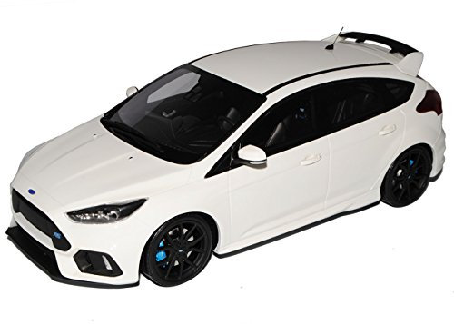Ford Focus RS Weiss 5 Türer 3. Generation Ab 2015 Nr 730 1/18 Otto Modell Auto mit individiuellem Wunschkennzeichen