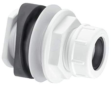 Mcalpine Bossconn-22Mm Mechanical Soil and Rainwater Pipe Boss Connector, White