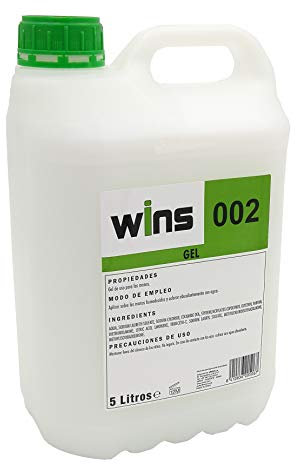 Gel Wins 002. Envase de 5 Litros. Gel jabón de uso corporal y para las manos.