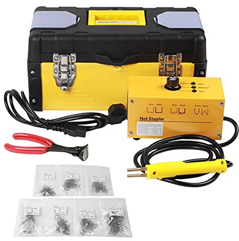 BELEY Plastica Saldatrice Riparazione Paraurti Auto, 220V 20W Saldatore Pistola Riparazione Macchina con 700 pezzi caldo Cucitrice per auto paraurti / ricambi