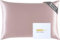 ZIMASILK 25 Momme Kissenbezug aus 100% Maulbeerseide, für Haar und Haut, Beide Seiten, 900 Thread Count, Naturseide, verdeckter Reißverschluss, 1 Geschenkbox (Lotos, 50 x 75 cm)